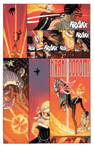 Illustration for article titled Marvel artists walk through the creation of kickass fight sequences in comics